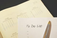 Picture of a "to do list"

