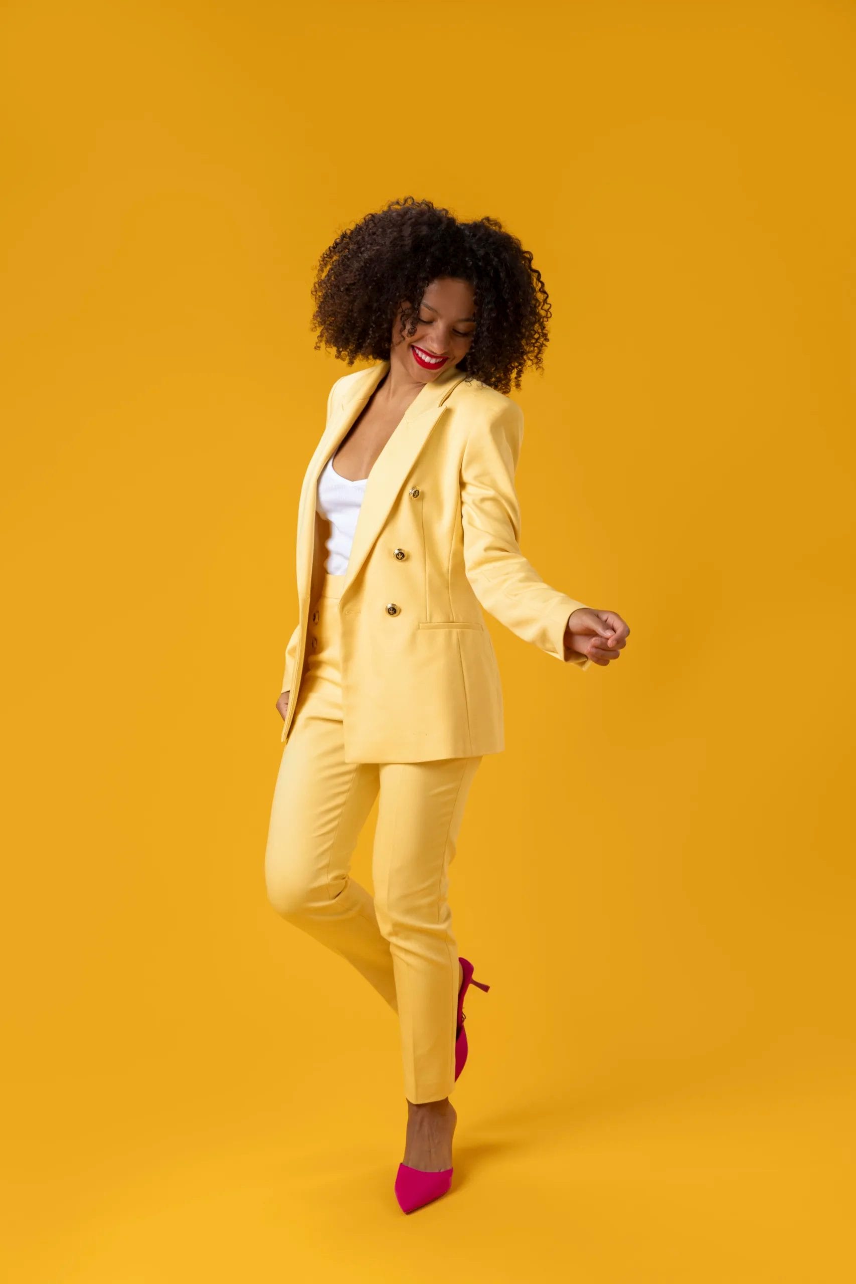 full-shot-woman-with-yellow-suit_overcomin-career-stagnation; ;Breaking the Paradox: Overcoming Career Stagnation for Black Women; Career stagnation solutions, Overcoming career plateau, Breaking career standstill, Strategies for career advancement, Career growth after stagnation, Tips for overcoming career stagnation, Moving past career inertia, Career development after stagnation, Escaping career stagnation trap, Career progression following stagnation, Addressing career stagnation issues, Combatting career stagnation challenges, Career revitalization post-stagnation, Navigating career stagnation obstacles, Career momentum after stagnation,